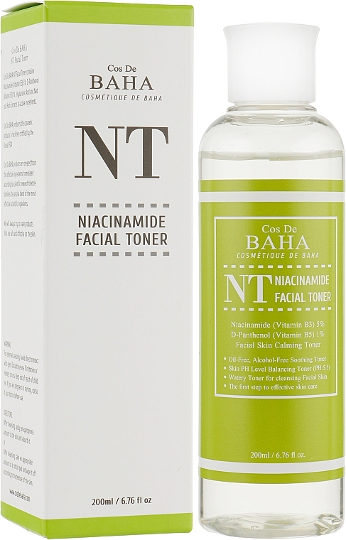 5% Niacinamide & Panthenol Toner - Cos De BAHA Matrixyl + Argireline — photo N2