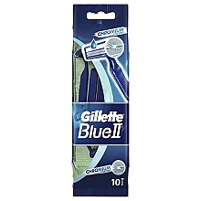 Fragrances, Perfumes, Cosmetics Disposable Shaving Razor Set, 10 pcs - Gillette Blue II Chromium