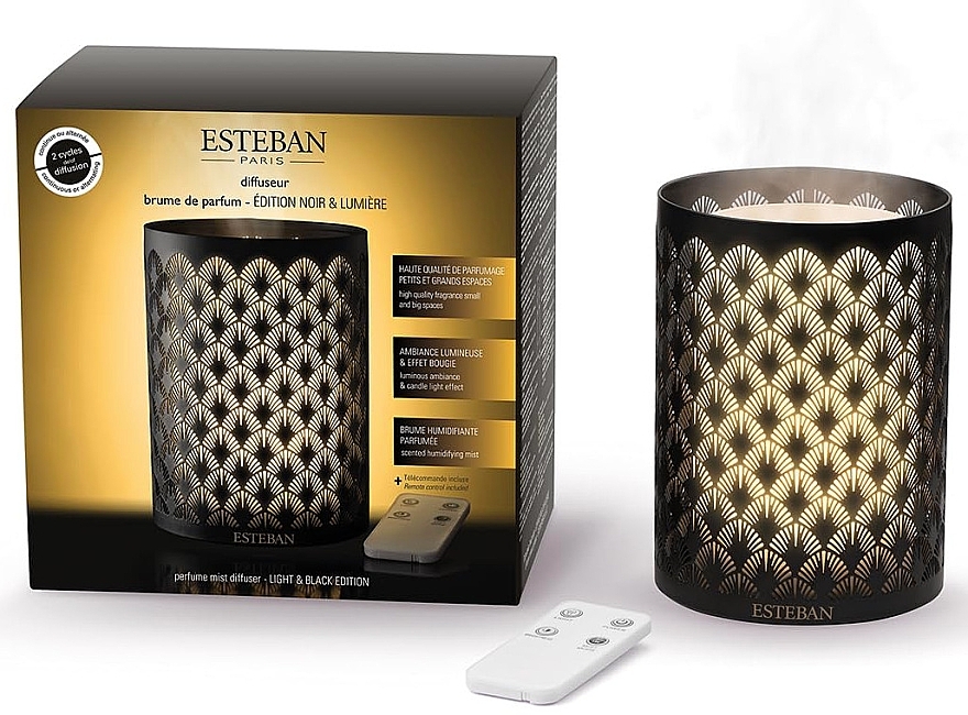 フレグランスディフューザー - Esteban Perfume Mist Diffuser Light & Black Edition	 — photo N1