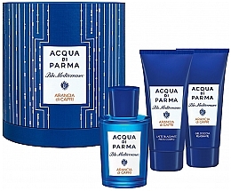 Fragrances, Perfumes, Cosmetics Acqua di Parma Blu Mediterraneo Arancia di Capri - Set (edt/75ml + sh/gel/75ml + b/lot/75ml)