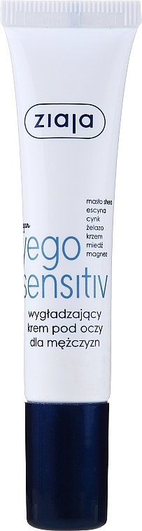 Men Eye Cream - Ziaja Yego Sensitiv Smoothing Eye Cream For Men — photo N1