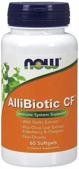 Dietary Supplement "Black Elderberry" - Now Foods AlliBiotic CF — photo N1