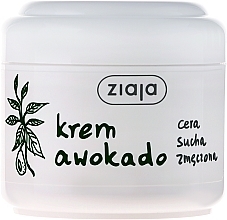 Fragrances, Perfumes, Cosmetics Avocado Oil Cream for Dry Skin - Ziaja Cream For Dry Skin
