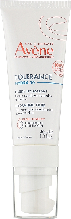 Moisturizing Facial Fluid with Hyaluronic Acid & Thermal Water - Avene Tolerance Hydra-10 Hydrating Fluid — photo N1