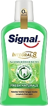 Fragrances, Perfumes, Cosmetics Antibacterial Mouthwash with Lemon Extract &Aloe Vera - Signal Integral 8 Natural Freshness