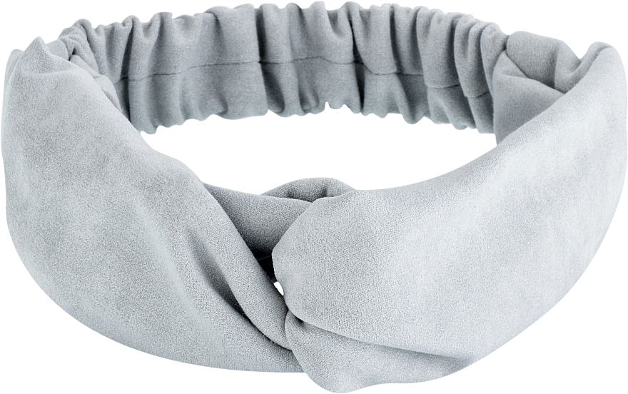 Suede Twist Headband, Grey - MakeUp — photo N3