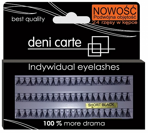 Double Volume False Lashes - Deni Carte Fake Eyelashes DS — photo N1