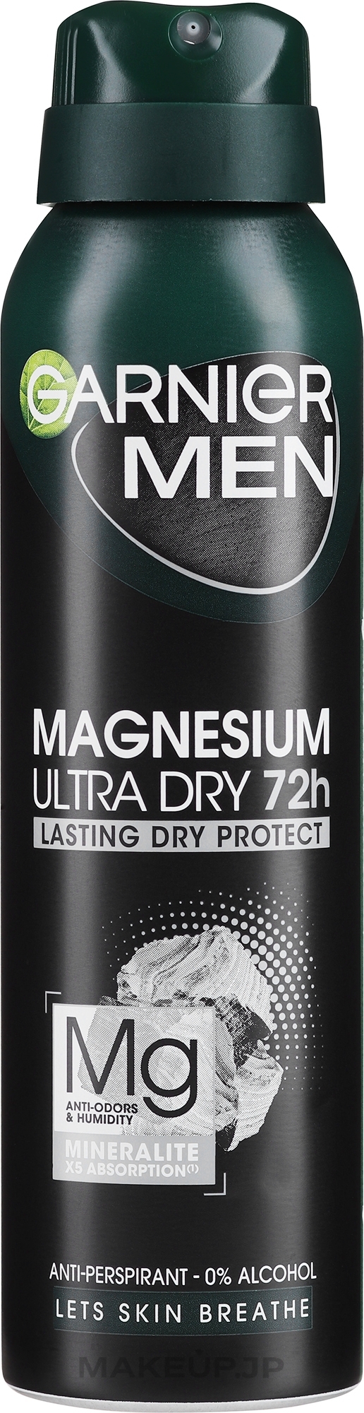 Antiperspirant-Deodorant - Garnier Mineral Men Mineral Magnesium Ultra-Dry Anti-Perspirant Spray  — photo 150 ml