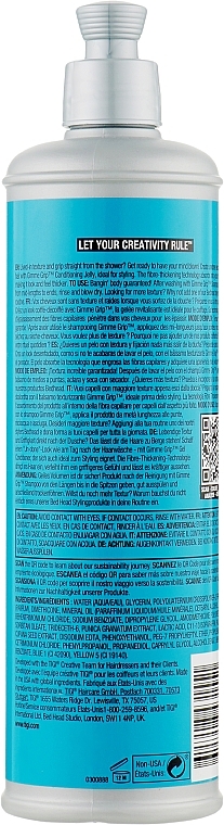 Volume Conditioner - Bed Head TIGI Gimme Grip Texturizing Conditioning Jelly — photo N3