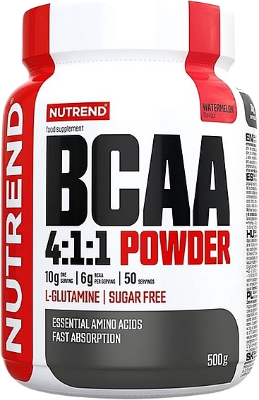 Amino Acid, watermelon - Nutrend BCAA 4:1:1 Energy Powder — photo N1