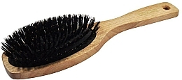 Fragrances, Perfumes, Cosmetics Oval Beech Wood Brush, 22 cm nylon bristles - Golddachs Dittmar