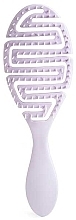 Hair Brush, purple - IDC Institute Flexible Hair Brush — photo N1