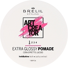 Light Hold Extra Glossy Hair Creator Pomade - Brelil Art Creator Extra Glossy Pomade — photo N1