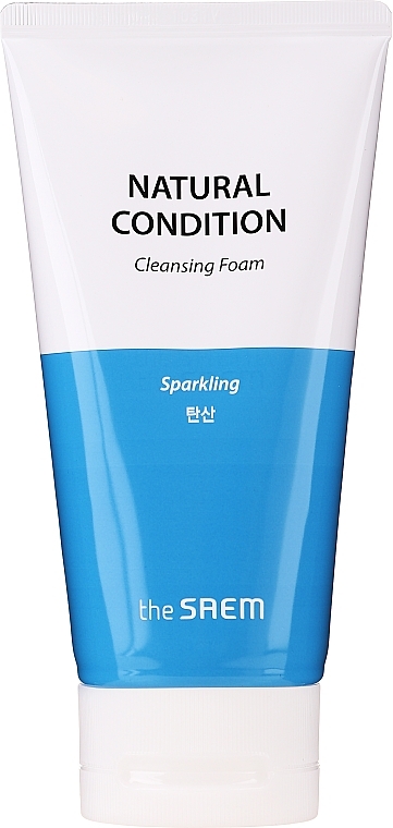 Active Hydrogen & Bamboo Carbon Cleansing Foam - The Saem Natural Condition Sparkling Anti-dust Cleansing — photo N1