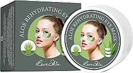 Hydrogel Eye Patches with Aloe Vera - Love Skin Aloe Rehydrating Eye Mask — photo N4