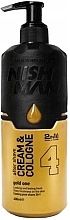 After Shave Cream & Cologne - Nishman After Shave Cream Cologne 2in1 Gold One №04 — photo N2