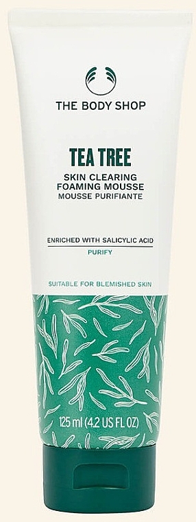 Cleansing Foam - The Body Shop Tea Tree Skin Clearing Foaming Mousse — photo N1