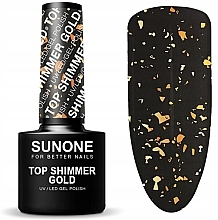 Shimmer Top Coat - Sunone Top Shimmer Gold — photo N3