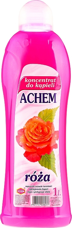 Liquid Bath Concentrate "Rose" - Achem Concentrated Bubble Bath Rose — photo N1
