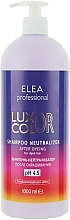 Post-Coloring Neutralizer Shampoo pH 4.5 - Elea Professional Luxor Color Shampoo Neutralizer — photo N3