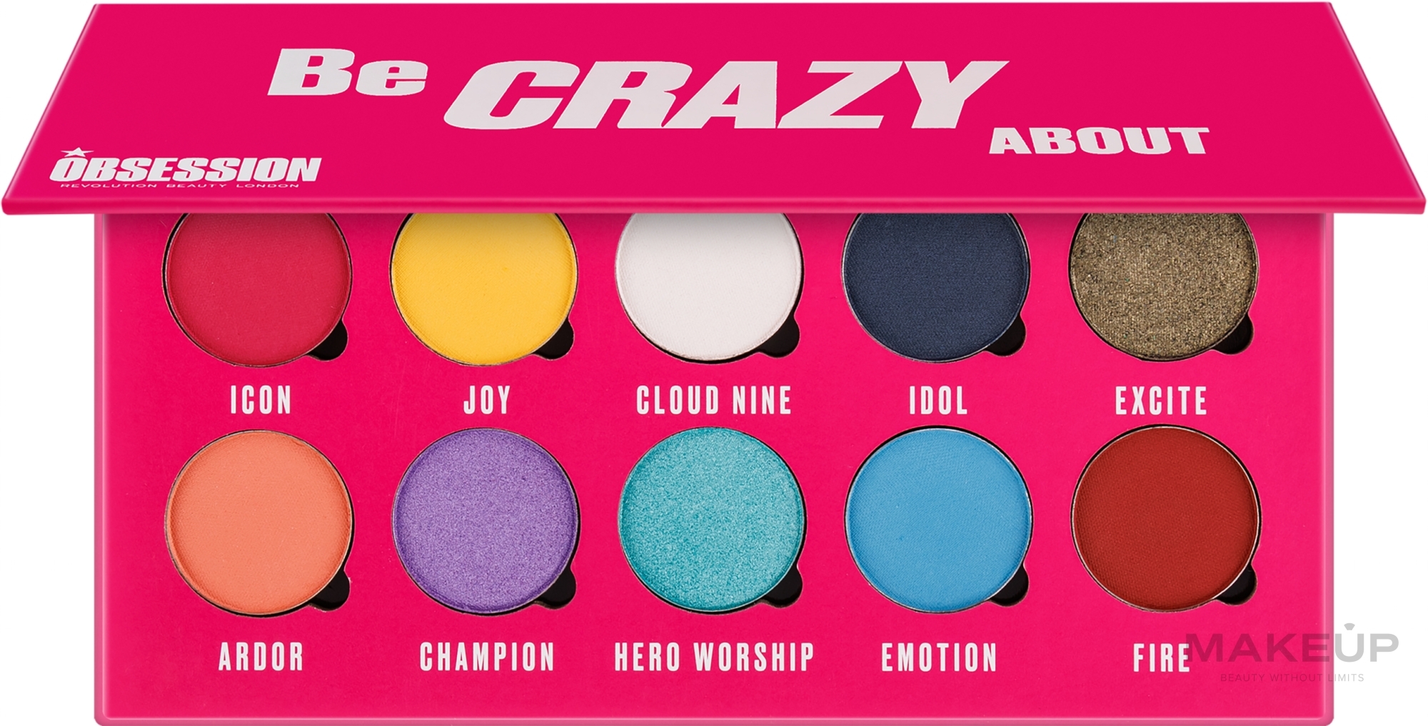 Eyeshadow Palette - Makeup Obsession Be Crazy About Eyeshadow Palette — photo 13 g