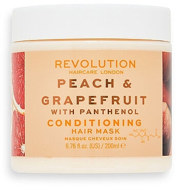 Panthenol Hair Mask - Revolution Haircare Shine Peach & Grapefruit with Panthenol Hair Mask — photo N3
