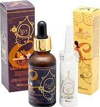 Fragrances, Perfumes, Cosmetics Set - Elizavecca Vitamin C 100% Powder + Vita-Multi Whitening Sauce Serum (serum/30ml + essence/12g)