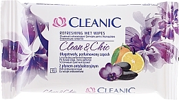 Fragrances, Perfumes, Cosmetics Refreshing Wipes, 15 pcs - Cleanic Clean & Chic Wipes