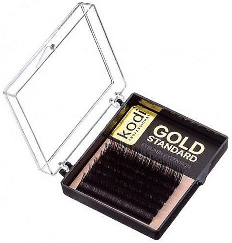 False Lashes Gold Standart C 0.10 (6 rows: 12 mm) - Kodi Professional — photo N1