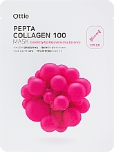 Fragrances, Perfumes, Cosmetics Firming Face Sheet Mask with Collagen - Ottie Pepta Collagen 100 Mask