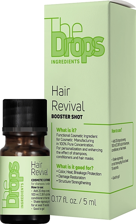 Repairing Complex for Damaged Hair - Pharma Group Laboratories The Drops Hair Revival Booster Shot — photo N3