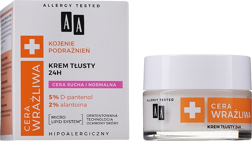 Cream for Normal and Dry Skin - AA Technolgia Wieku Cera Wrażliwa Cream For Normal And Dry Skin — photo N5