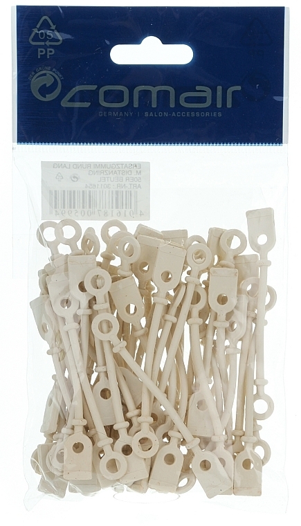 Rubber Straps with Head, long, 50pcs, 78mm - Comair — photo N1