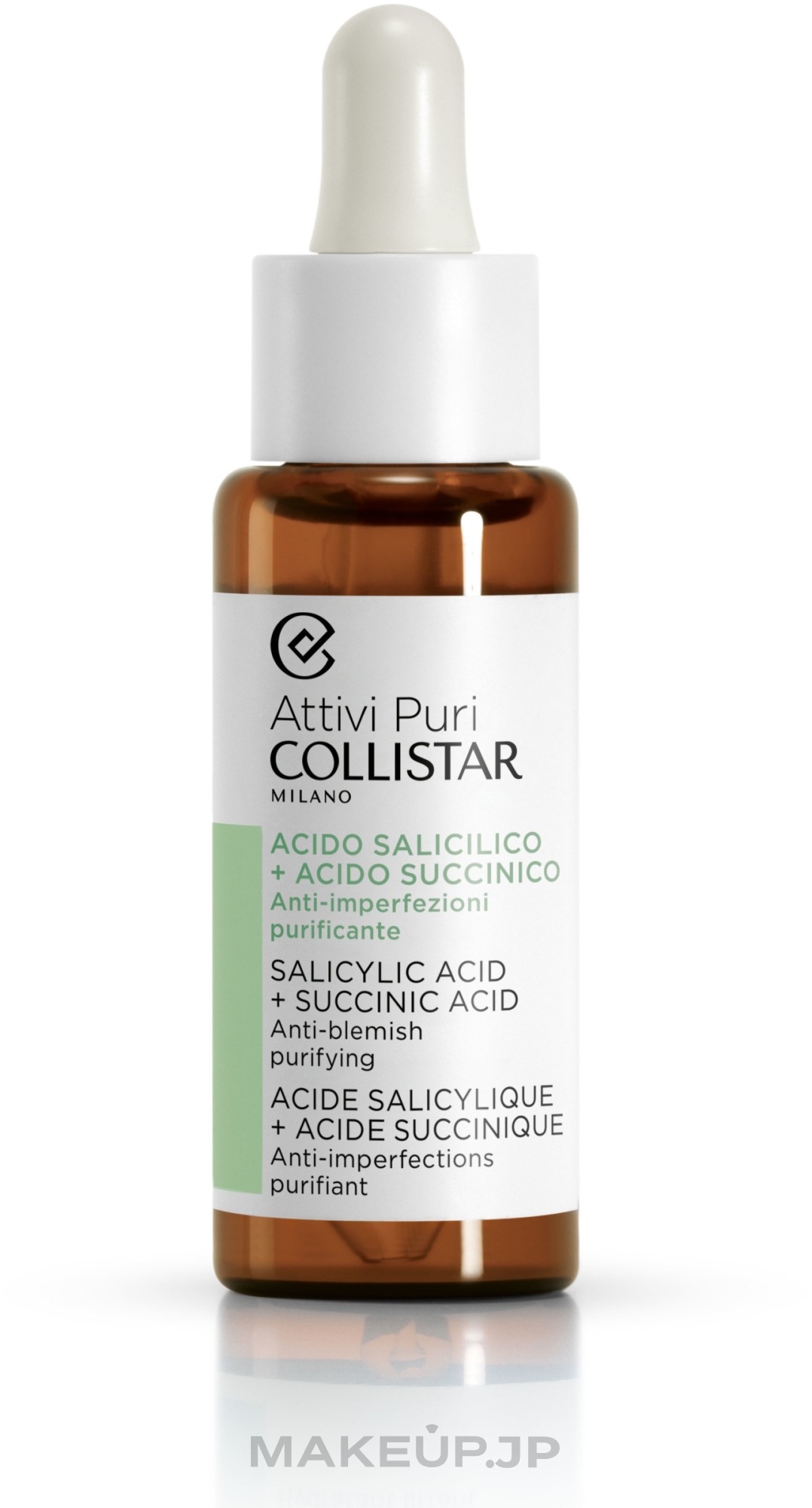 Face Drops with Salicylic Acid & Succinic Acid - Collistar Attivi Puri Salicylic Acid + Succinic Acid — photo 30 ml