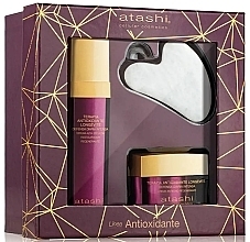 Fragrances, Perfumes, Cosmetics Set - Atashi Antioxidant (ser/50 ml + f/cr/50 ml + gua sha)