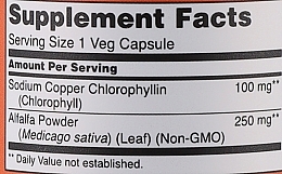 Chlorophyll Dietary Supplement, 100mg, 90 capsules - Now Foods Chlorophyll — photo N2