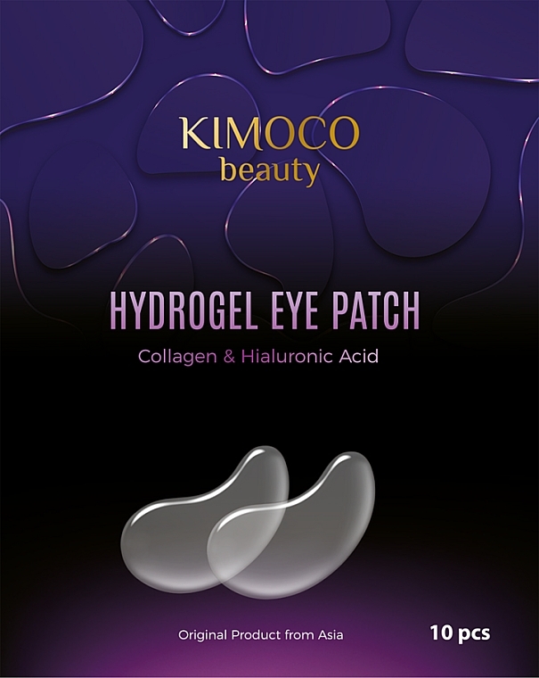 Collagen and Hyaluronic Acid Hydrogel Eye Patches  - Kimoco Beauty Hydrogel Eye Patch Collagen & Hyaluronic Acid — photo N1