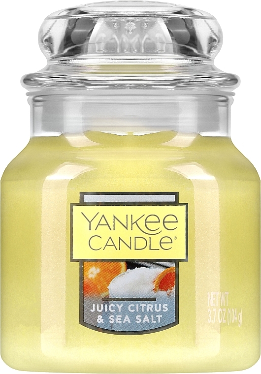 Scented Candle in Jar "Juicy Citrus & Sea Salt" - Yankee Candle Juicy Citrus & Sea Salt — photo N8