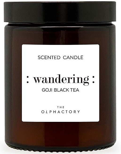 Scented Candle in Jar - Ambientair The Olphactory Goji Black Tea Scented Candle — photo N2