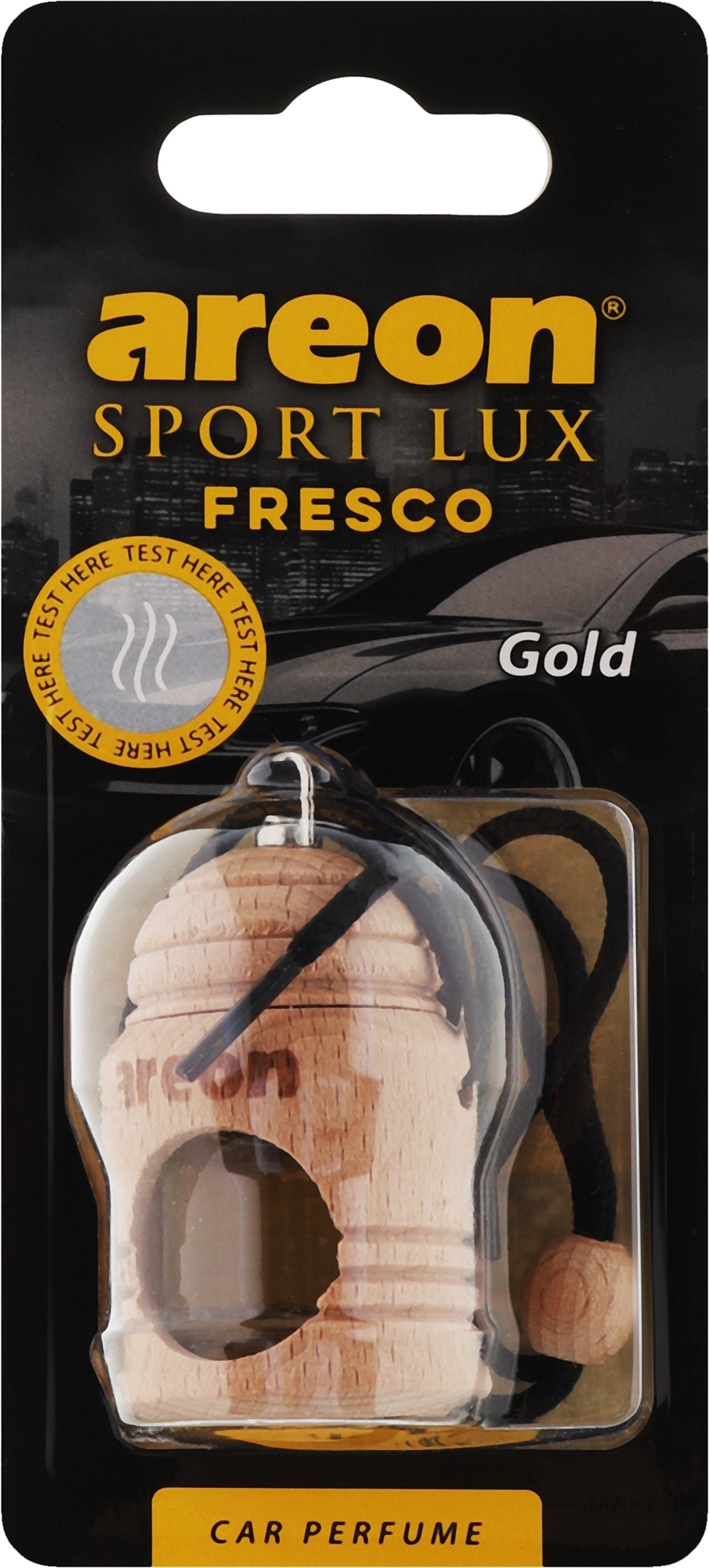 Car Air Freshener - Areon Fresco Sport Lux Gold Car Perfume — photo 4 ml