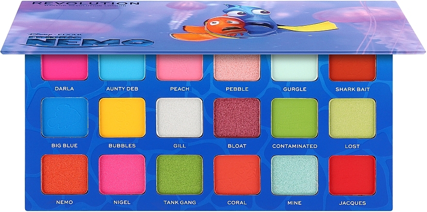 Eyeshadow Palette - Makeup Revolution Disney & Pixar’s Finding Nemo-Inspired Shadow Palette — photo N1