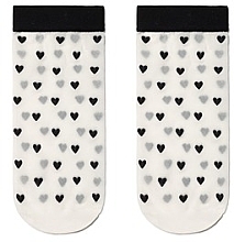 Fragrances, Perfumes, Cosmetics Women's Socks "Fantasy", white with hearts - Conte