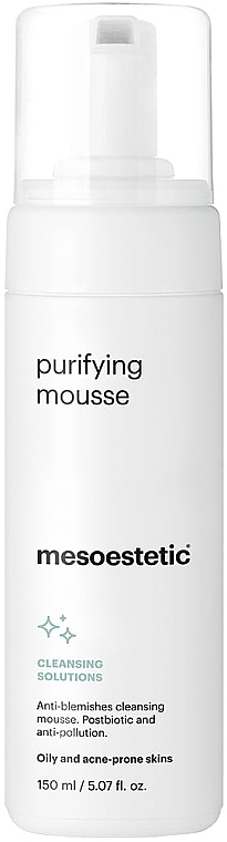 Purifying Mousse for Oily & Problem Skin - Mesoestetic Acne Solution Purifying Mousse — photo N1