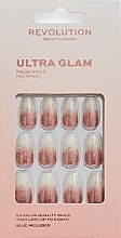 False Nails Set - Makeup Revolution Flawless False Nails Ultra Glam — photo N1