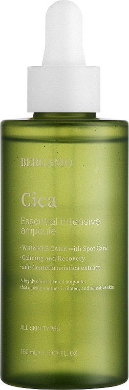 Soothing Face Serum - Bergamo Cica Essential Intensive Ampoule — photo N2