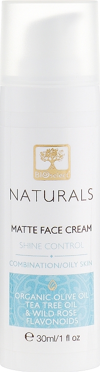 Mattifying Face Cream for Oily & Combination Skin - BIOselect Naturals Matte Face Cream — photo N2