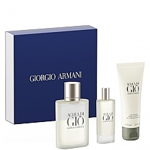 Fragrances, Perfumes, Cosmetics Giorgio Armani Acqua Di Gio Pour Homme - Set (edt/100 ml + edt/15 ml + sh/gel/75 ml)