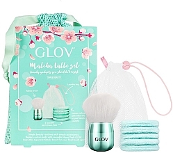 Set - Glov Matcha Latte (brush/1psc + pads/5psc + bag) — photo N1