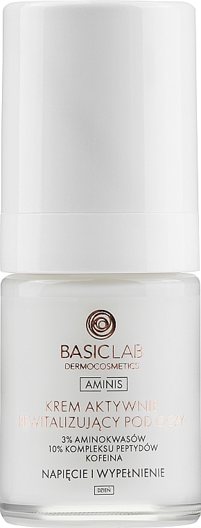 Actively Revitalizing Day Eye Cream - BasicLab Dermocosmetics Aminis Actively Revitalizing Eye Cream Day — photo N14