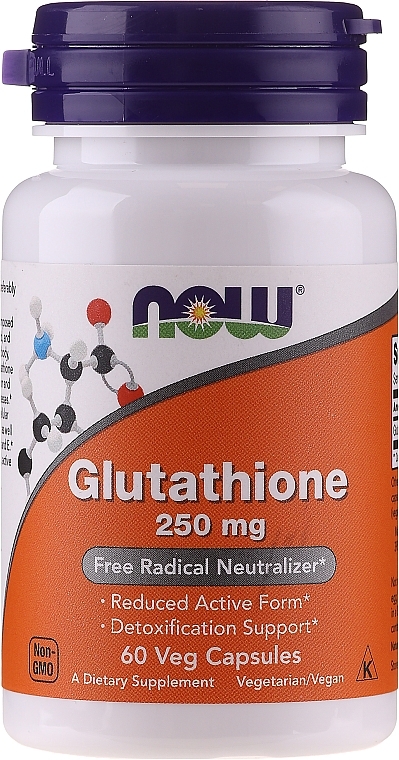 Capsules "Glutathione", 250 mg. - Now Foods Glutathione — photo N1